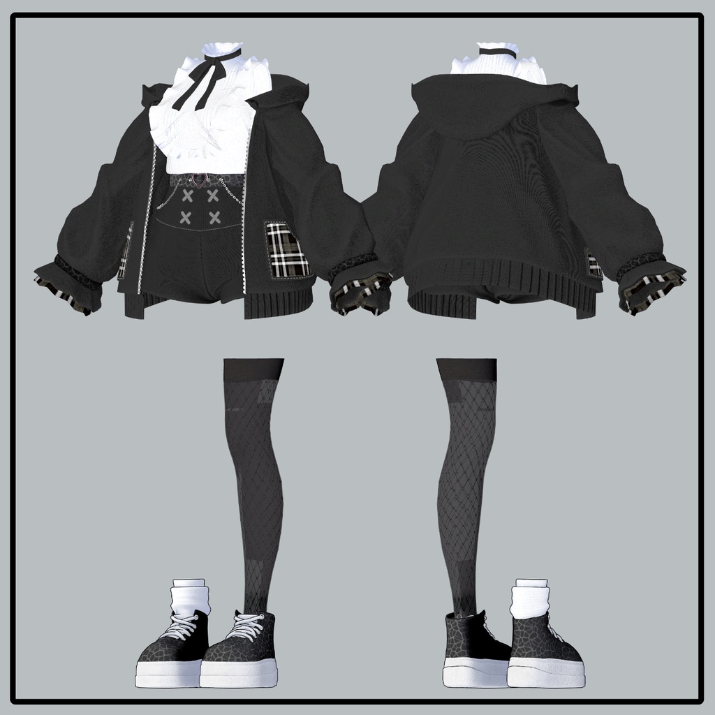 【Animation】【 6アバター対応】 Bonnet 【VRChat想定】