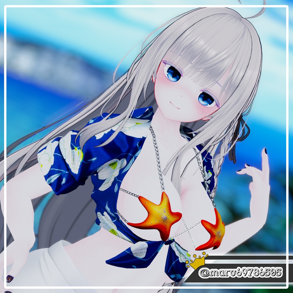 【 4アバター対応】 Tropical Bikini 【VRChat想定】【Animation】