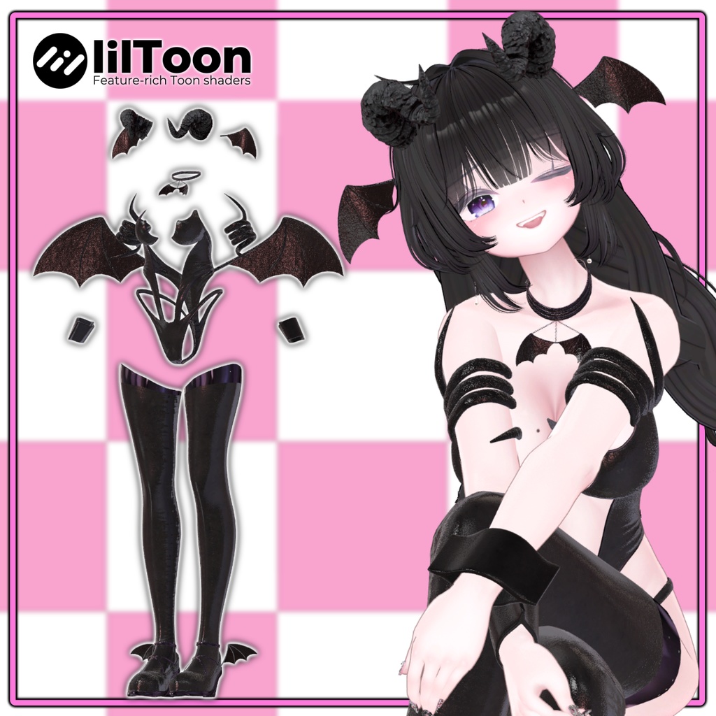 【70%】 【PB】【 5アバター対応】 Succbus Suit 【VRChat想定】