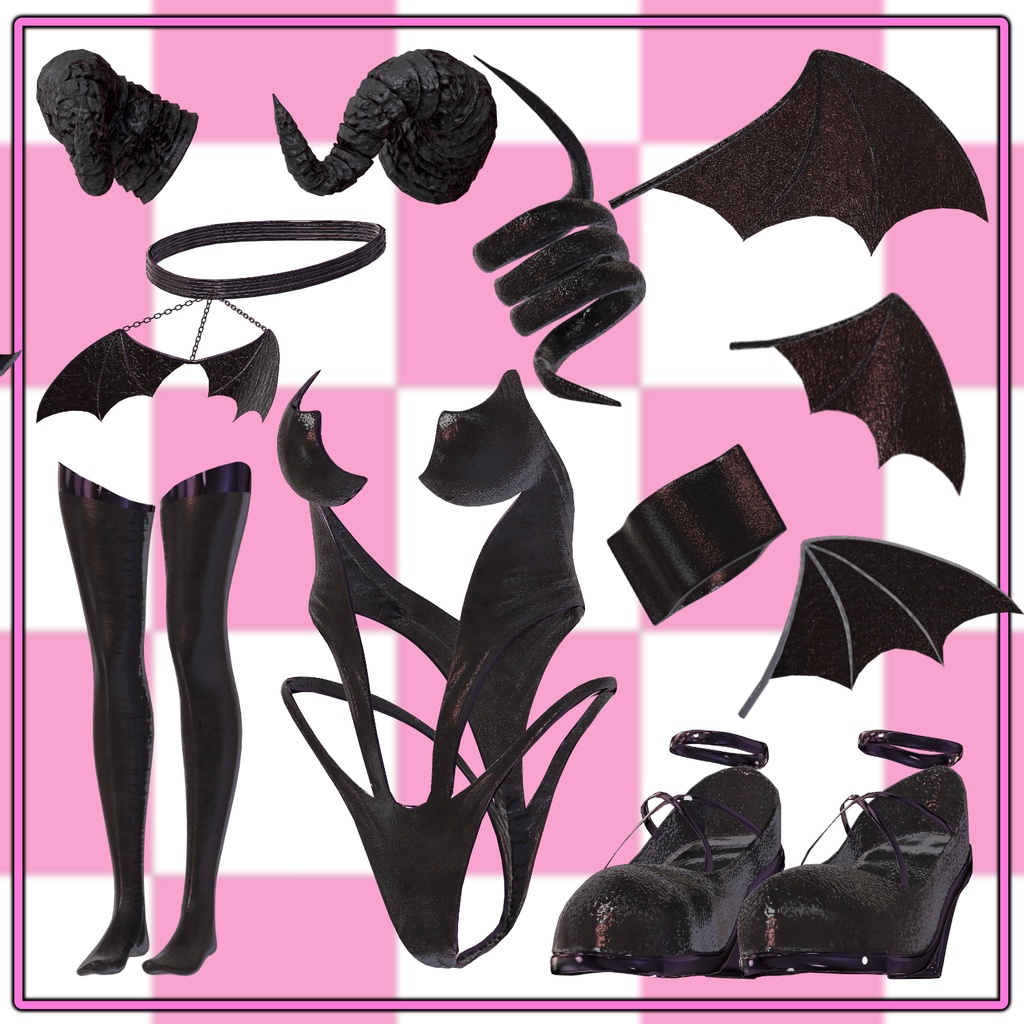 【70%】 【PB】【 5アバター対応】 Succbus Suit 【VRChat想定】