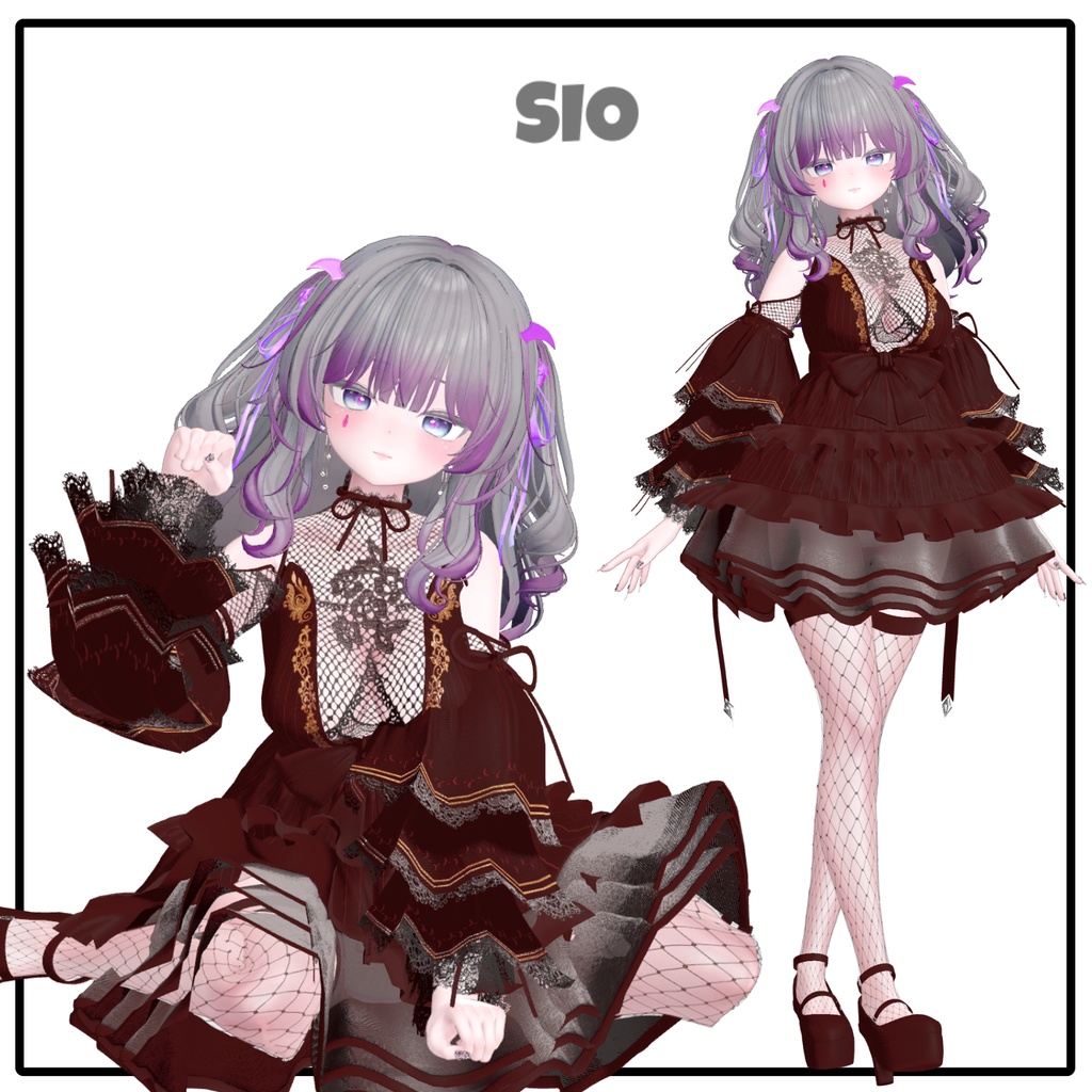 【PB】【 5アバター対応】 Goth 【VRChat想定】