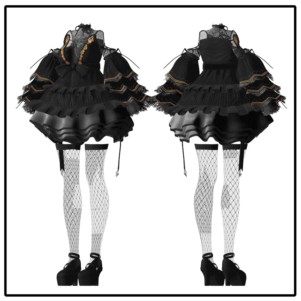 【PB】【 5アバター対応】 Goth 【VRChat想定】