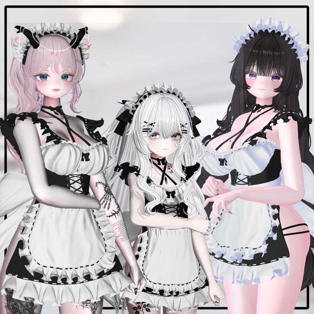 【 9アバター対応】 エッチメード 【VRChat想定】