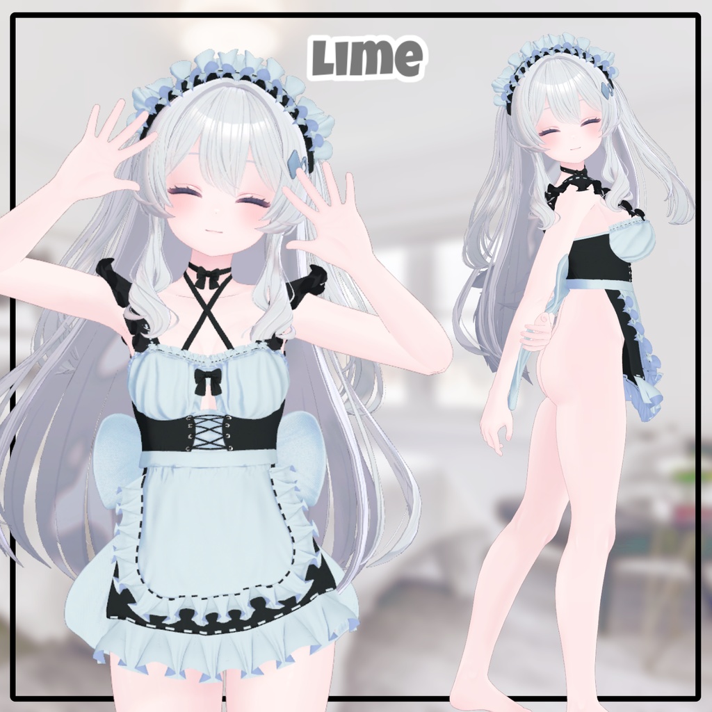 【 9アバター対応】 エッチメード 【VRChat想定】