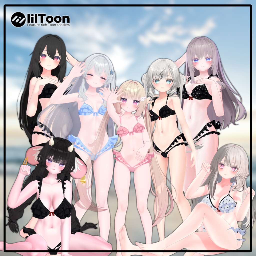 【Animation】 Overay Bikini 2 【 7アバター対応】