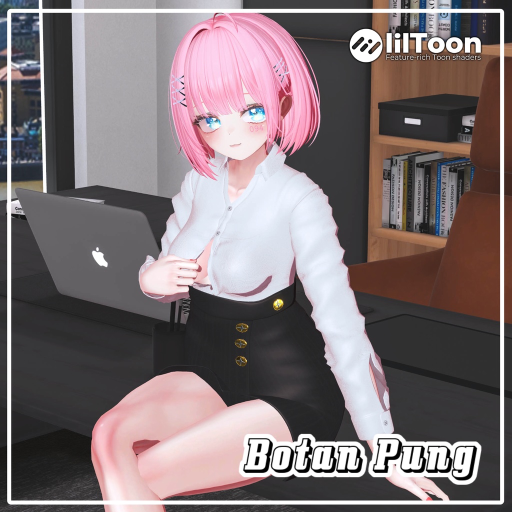 【Animation】Button Pung【7アバター対応】