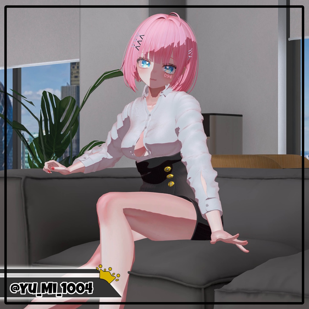 【Animation】Button Pung【7アバター対応】