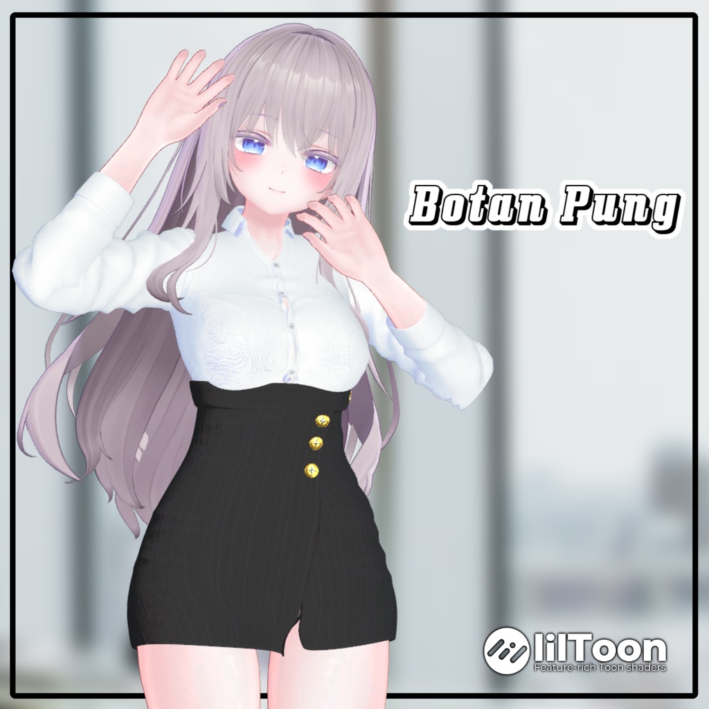 【Animation】Button Pung【7アバター対応】