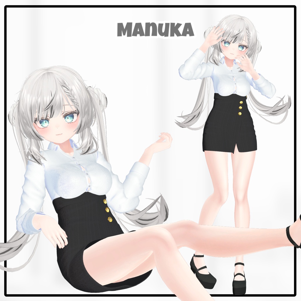 【Animation】Button Pung【7アバター対応】