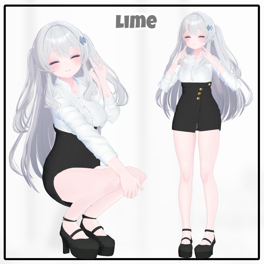 【Animation】Button Pung【7アバター対応】