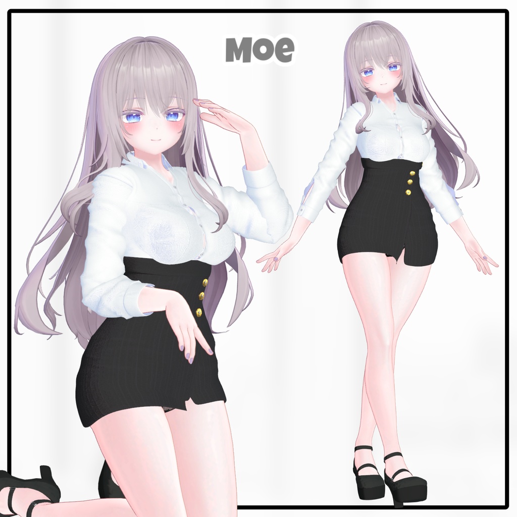 【Animation】Button Pung【7アバター対応】