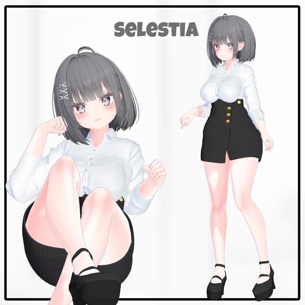 【Animation】Button Pung【7アバター対応】