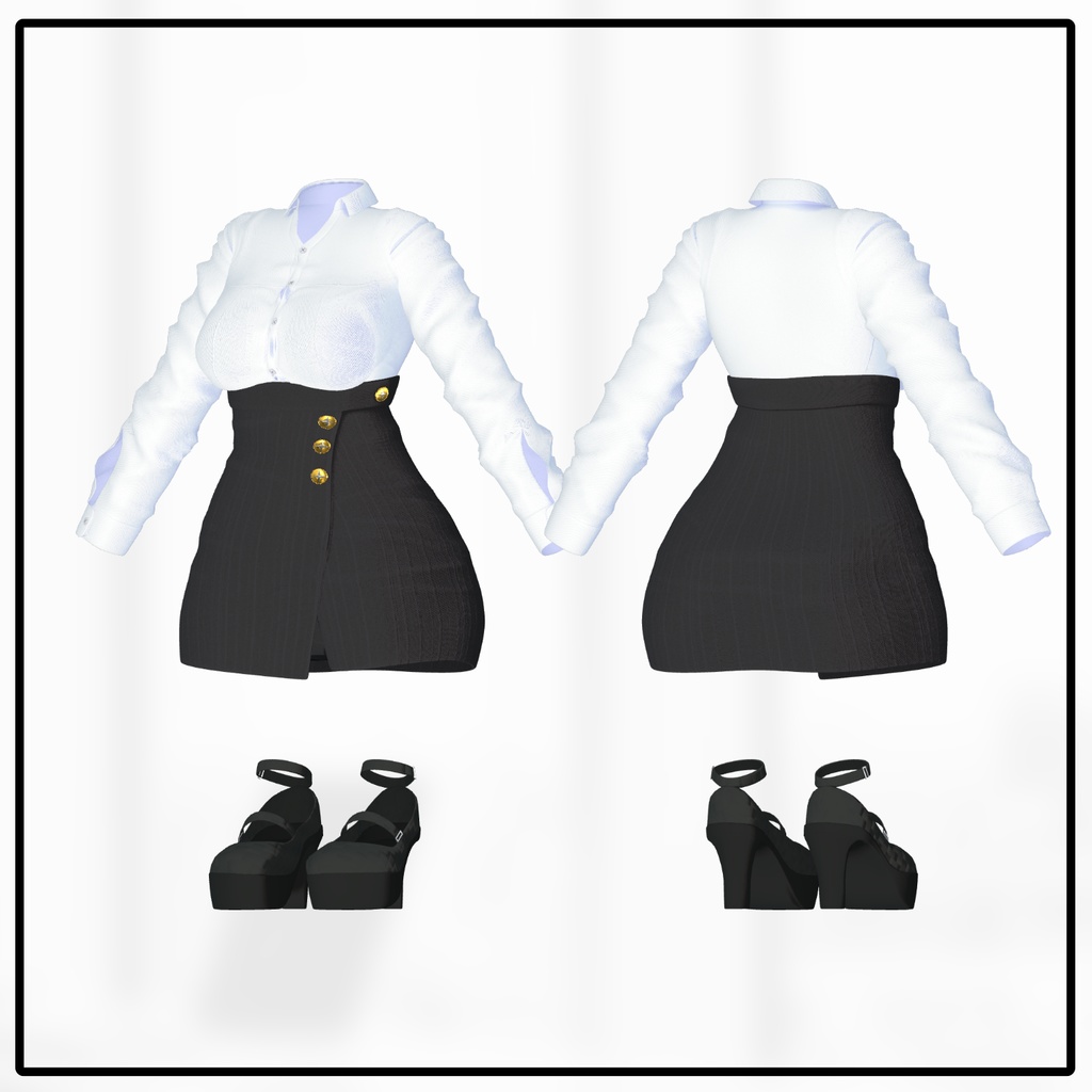 【Animation】Button Pung【7アバター対応】