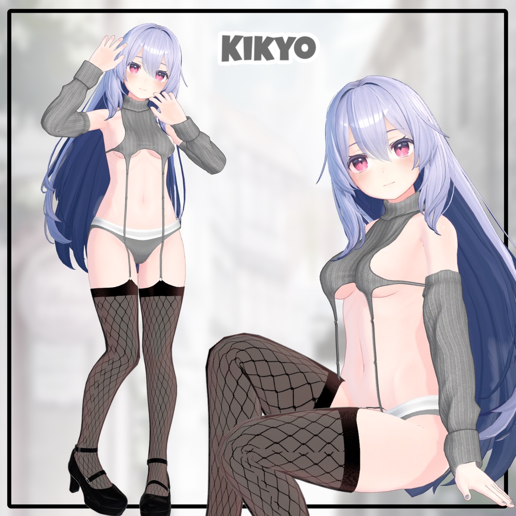 【6アバター対応】 Etch Knit 【VRChat想定】