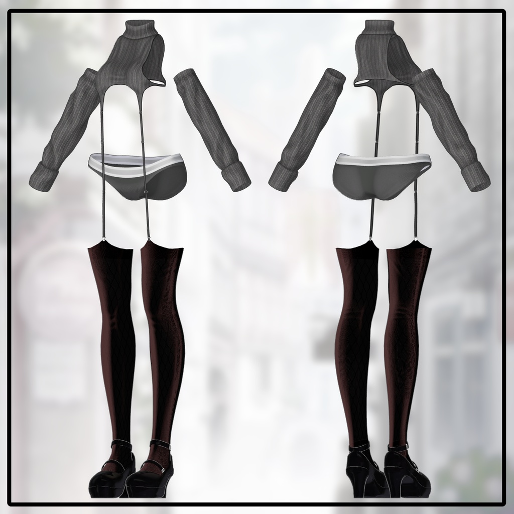 【6アバター対応】 Etch Knit 【VRChat想定】