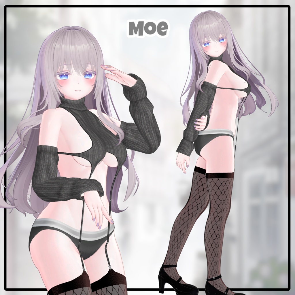 【6アバター対応】 Etch Knit 【VRChat想定】