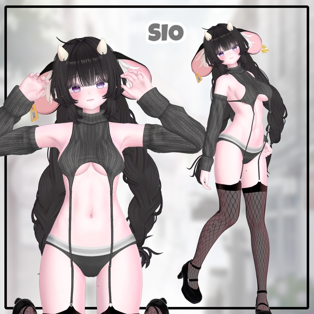 【6アバター対応】 Etch Knit 【VRChat想定】