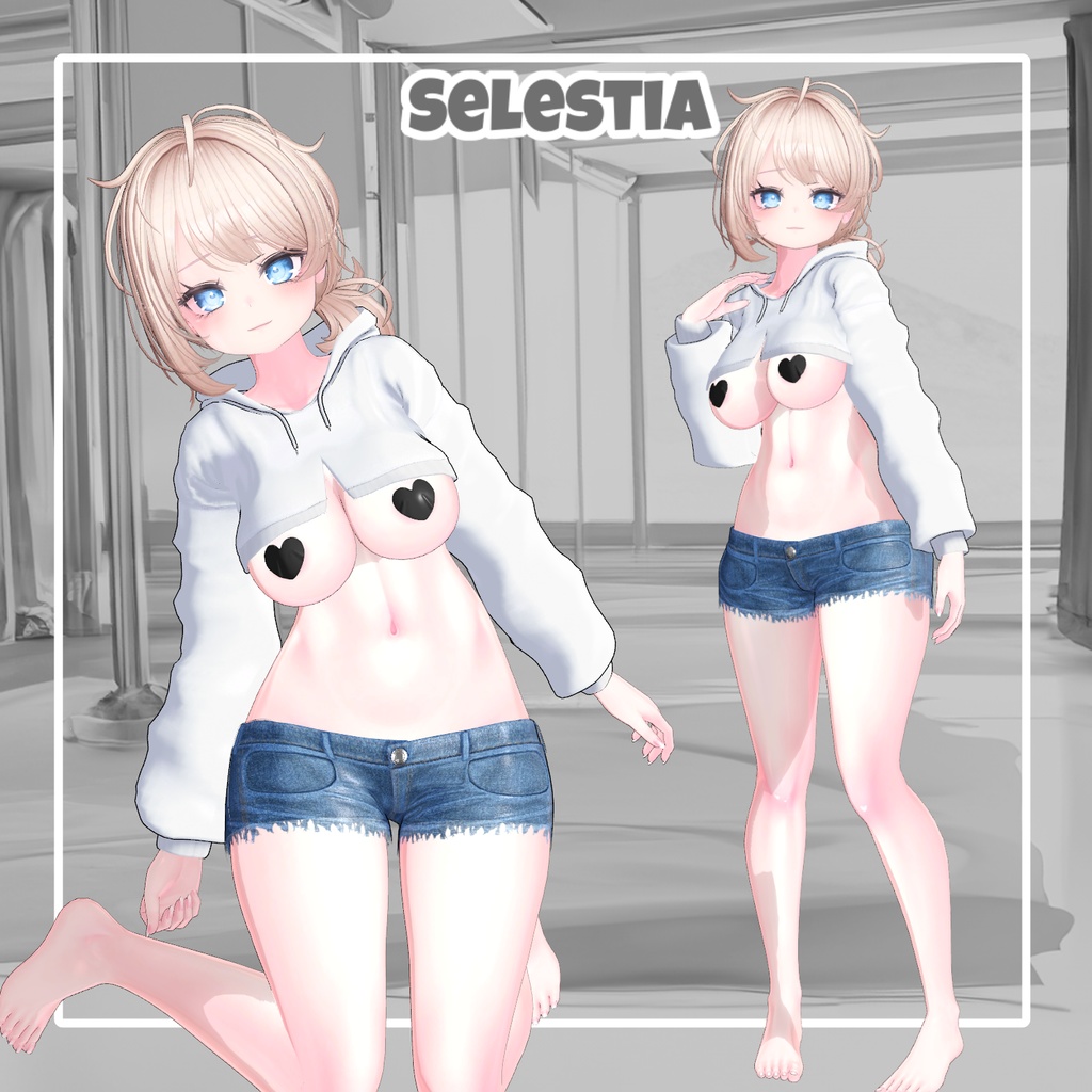 【50%】 【Animation】Hoodie Body【 9アバター対応】