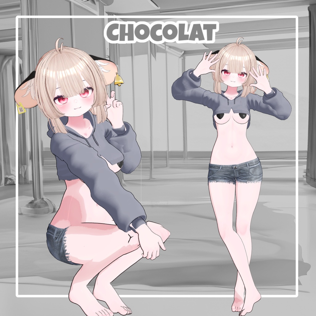 【50%】 【Animation】Hoodie Body【 9アバター対応】