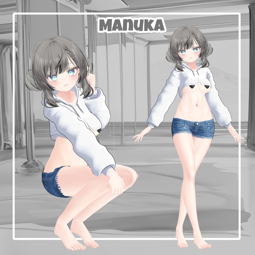 【50%】 【Animation】Hoodie Body【 9アバター対応】