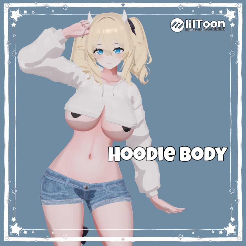 【50%】 【Animation】Hoodie Body【 9アバター対応】