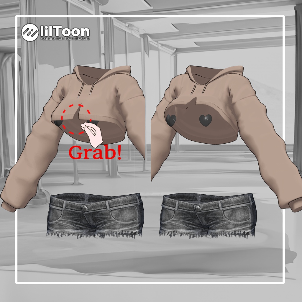 【50%】 【Animation】Hoodie Body【 9アバター対応】