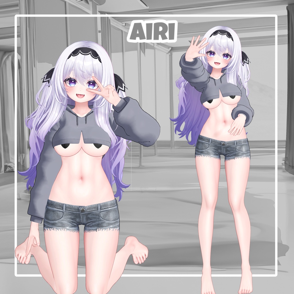 【50%】 【Animation】Hoodie Body【 9アバター対応】