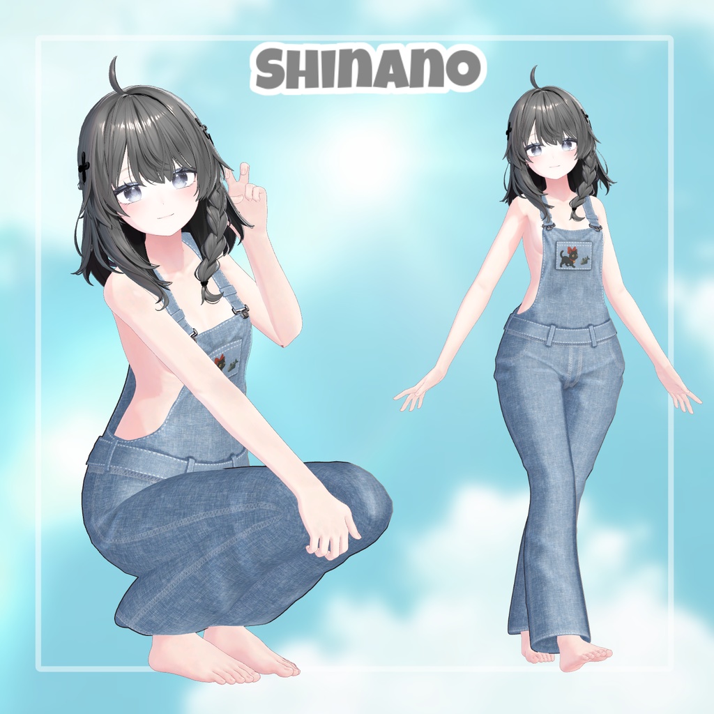 【8アバター対応】 Kitty Patch 【VRChat想定】