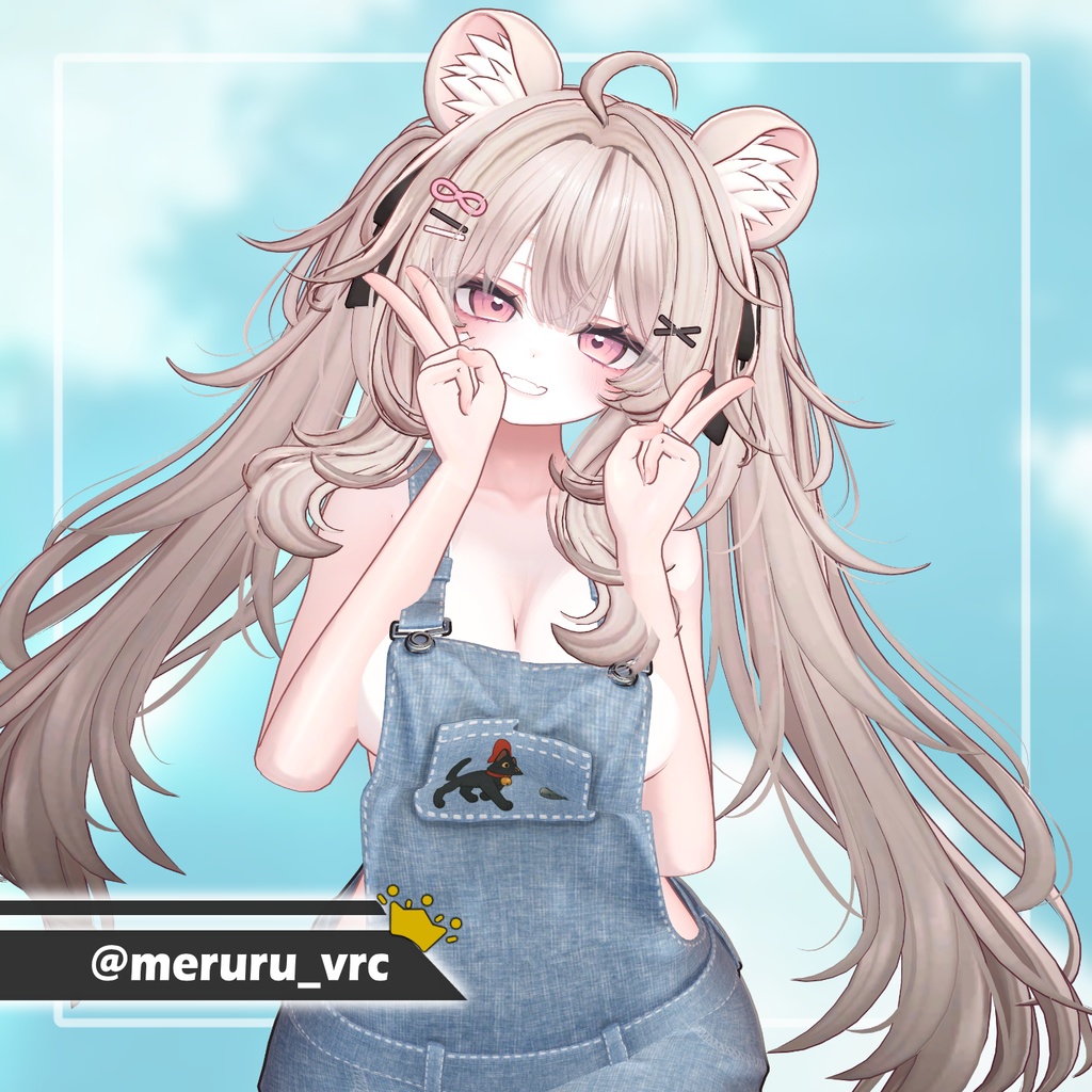 【8アバター対応】 Kitty Patch 【VRChat想定】