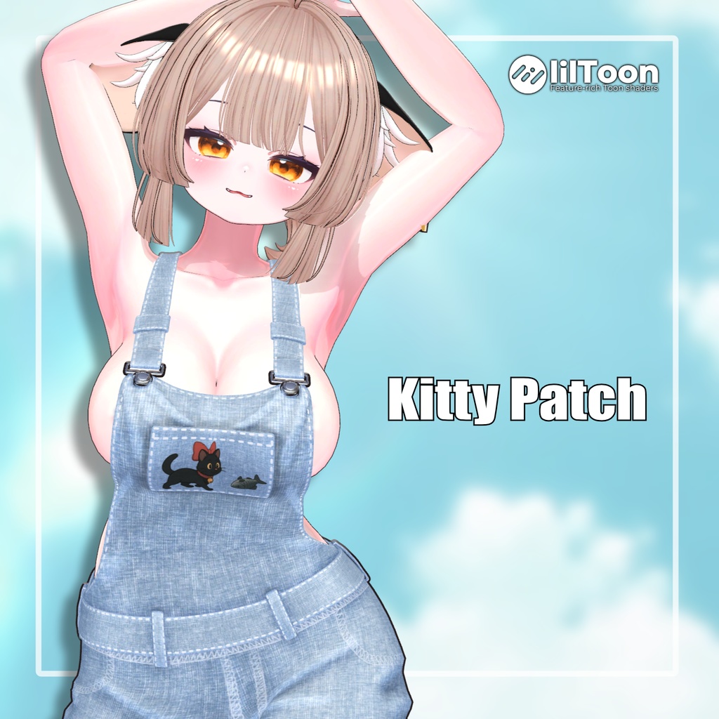 【8アバター対応】 Kitty Patch 【VRChat想定】