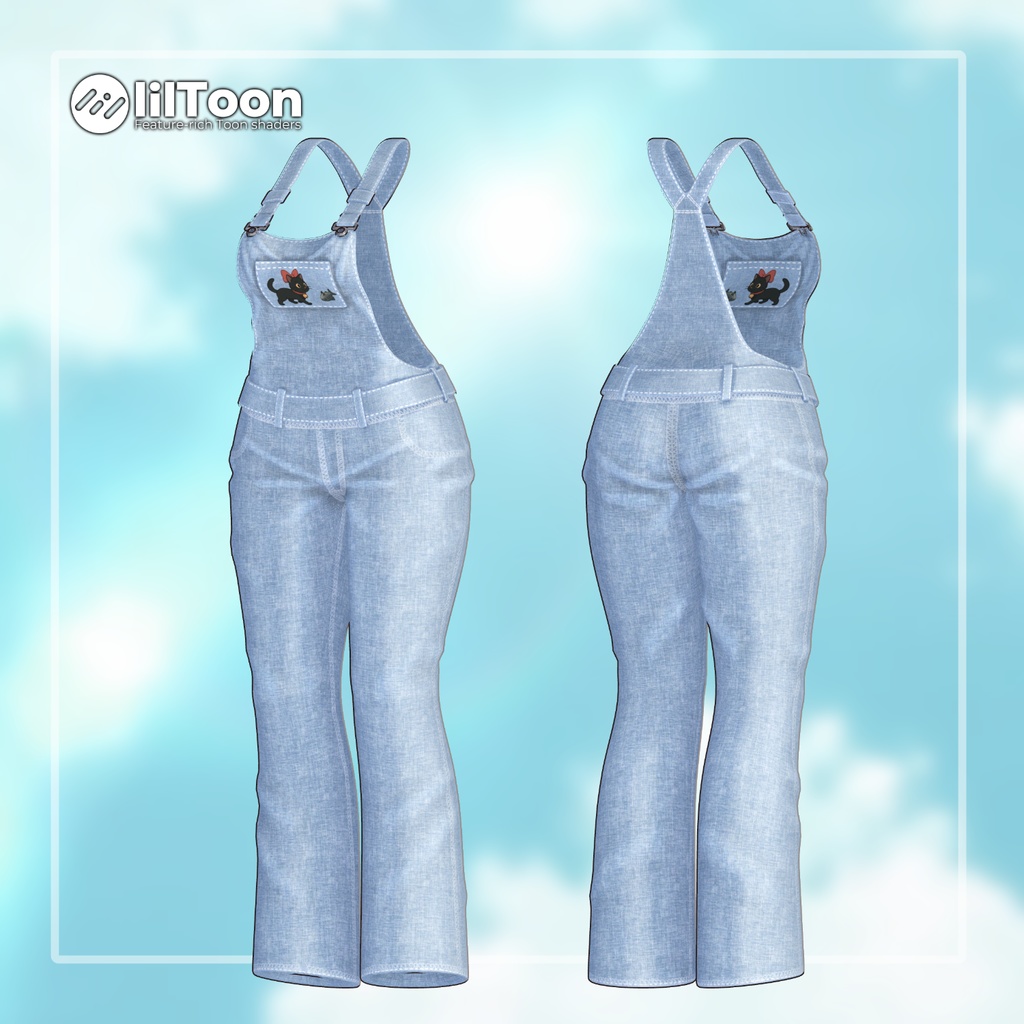 【8アバター対応】 Kitty Patch 【VRChat想定】