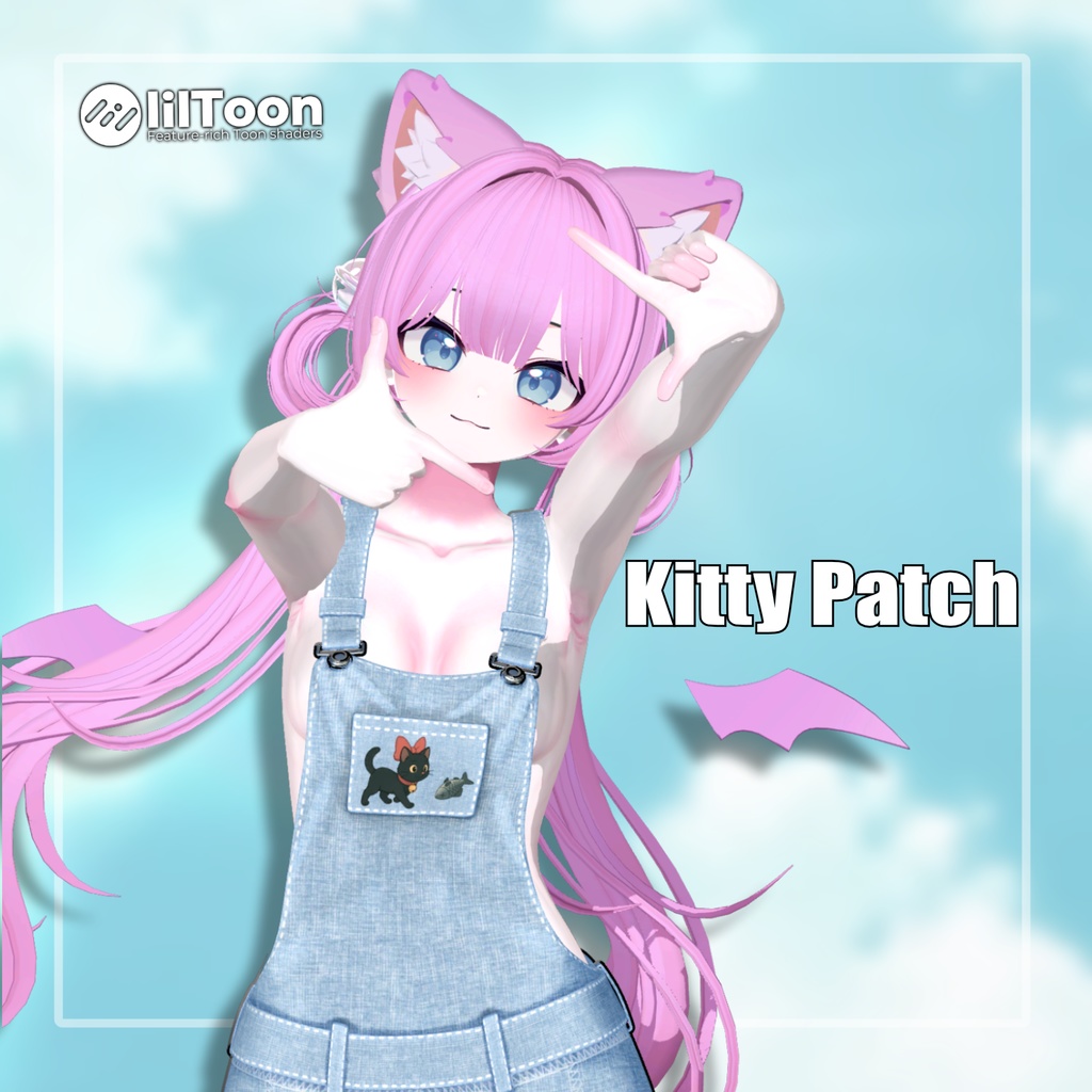 【8アバター対応】 Kitty Patch 【VRChat想定】