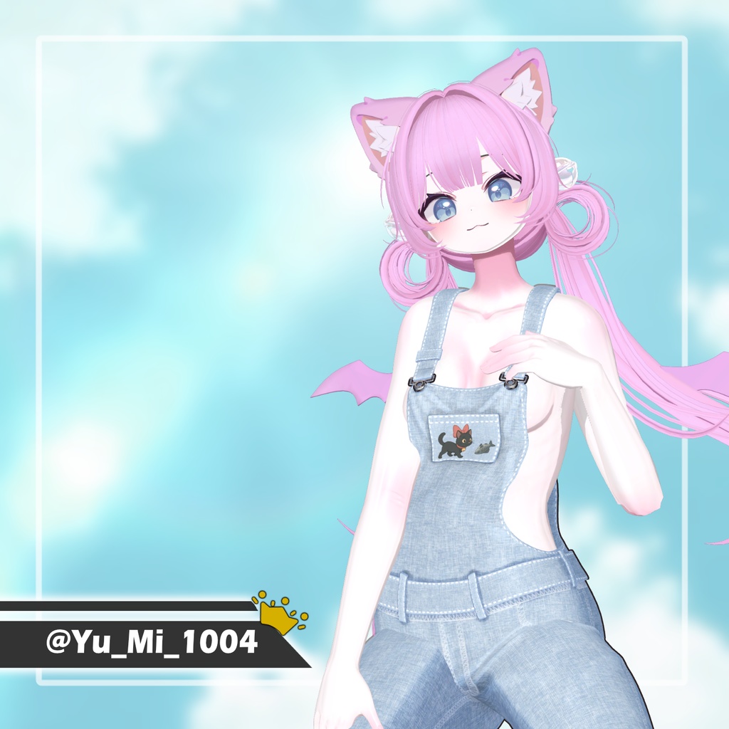 【8アバター対応】 Kitty Patch 【VRChat想定】