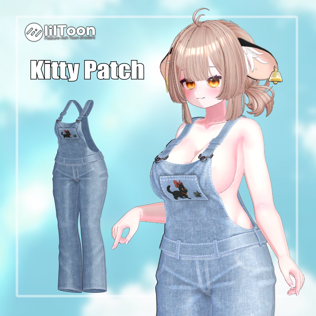 【8アバター対応】 Kitty Patch 【VRChat想定】