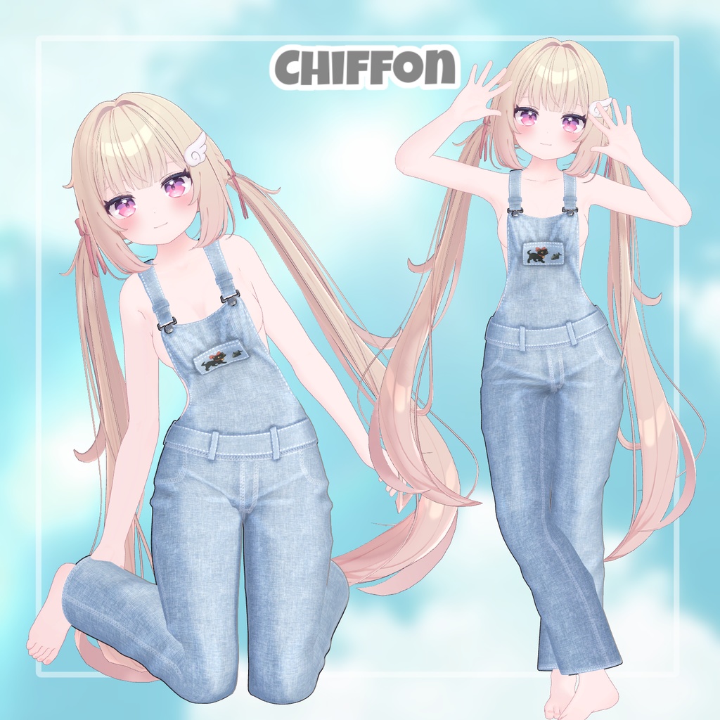 【8アバター対応】 Kitty Patch 【VRChat想定】