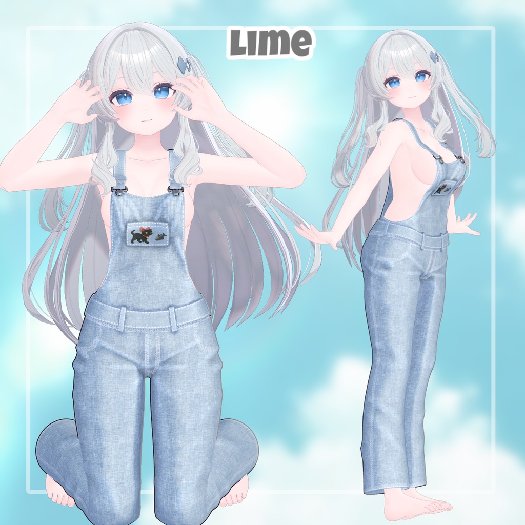 【8アバター対応】 Kitty Patch 【VRChat想定】