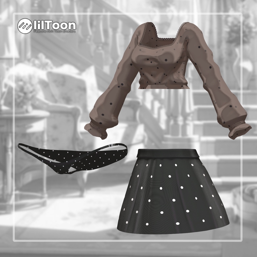 【8アバター対応】 Dot Candy 【VRChat想定】