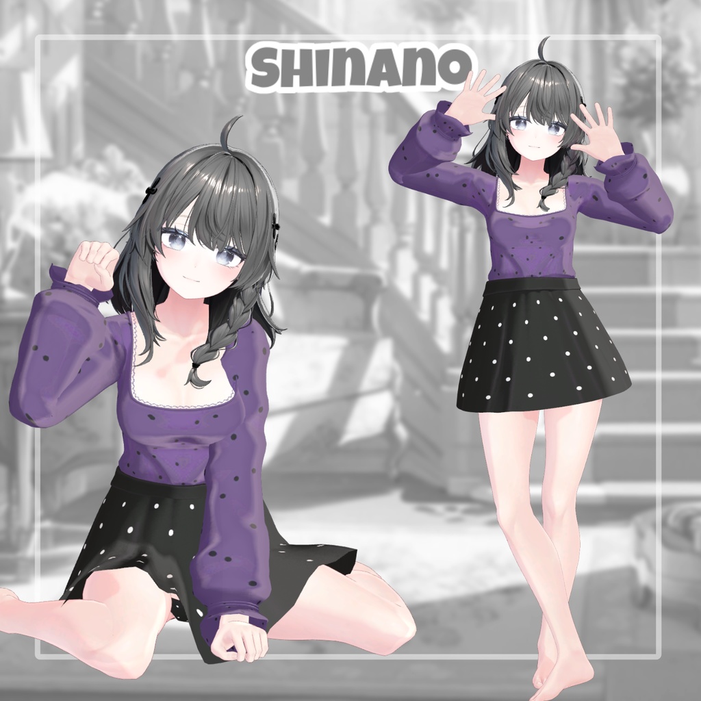 【8アバター対応】 Dot Candy 【VRChat想定】