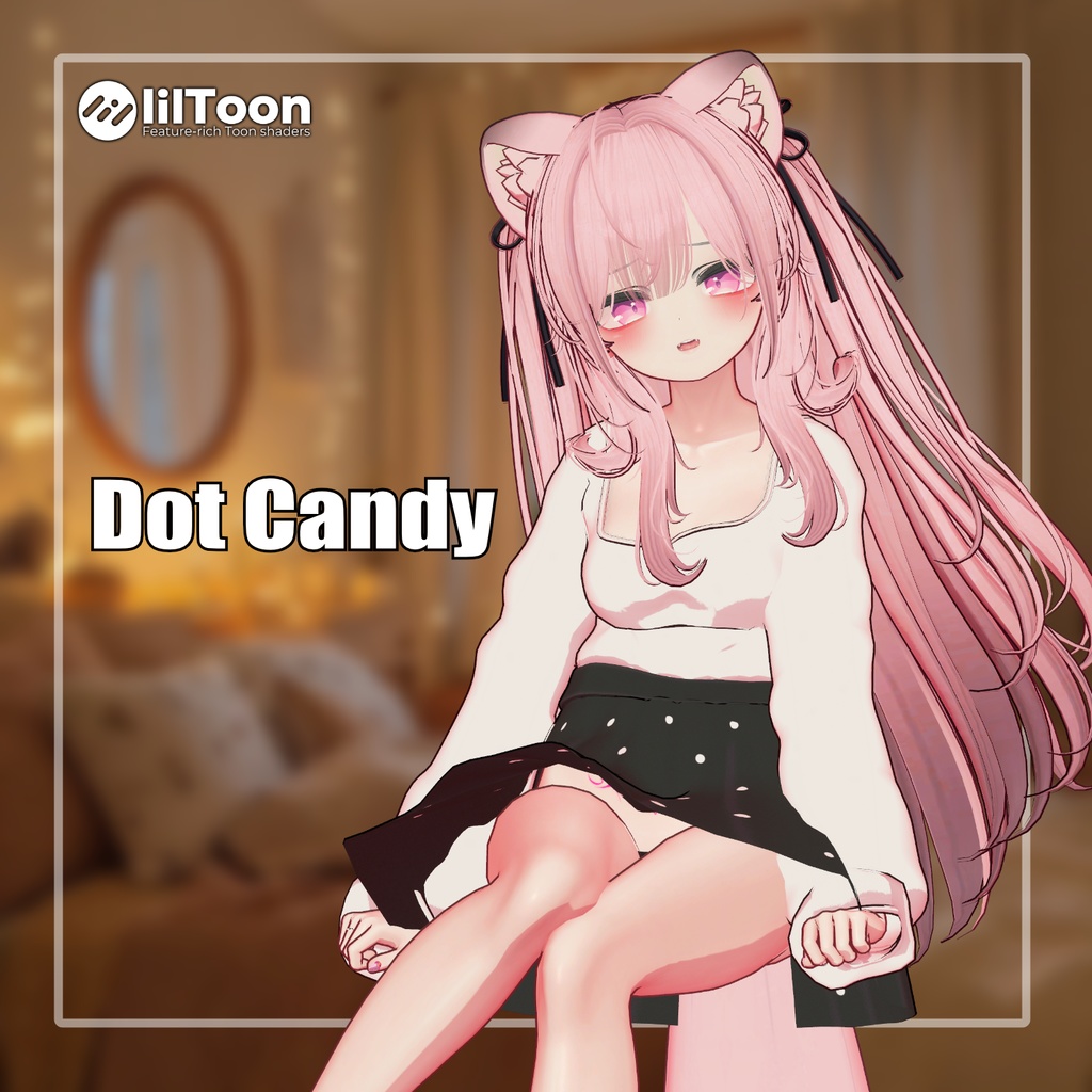 【8アバター対応】 Dot Candy 【VRChat想定】