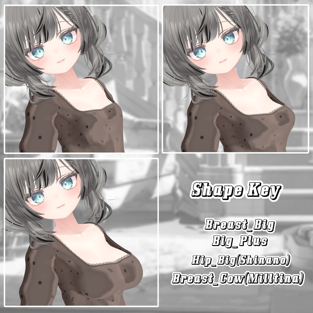 【8アバター対応】 Dot Candy 【VRChat想定】