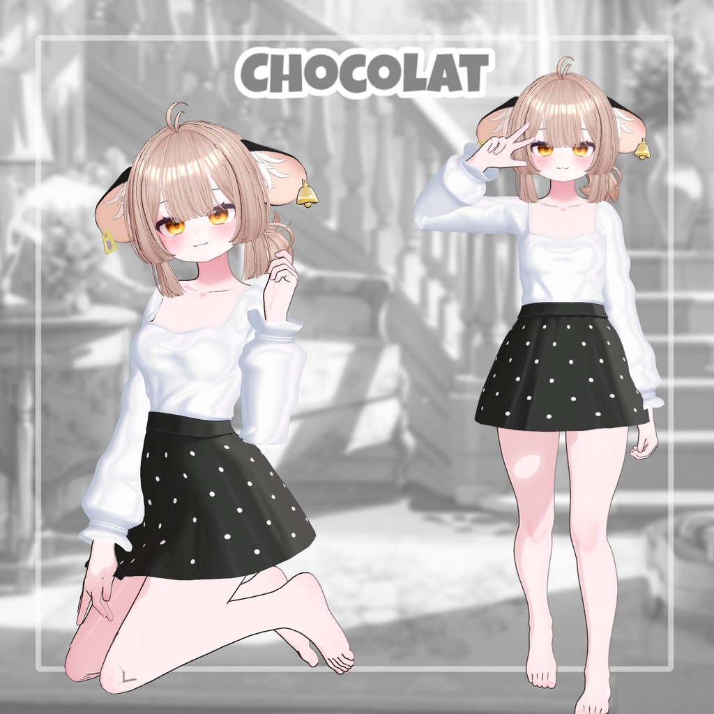 【8アバター対応】 Dot Candy 【VRChat想定】