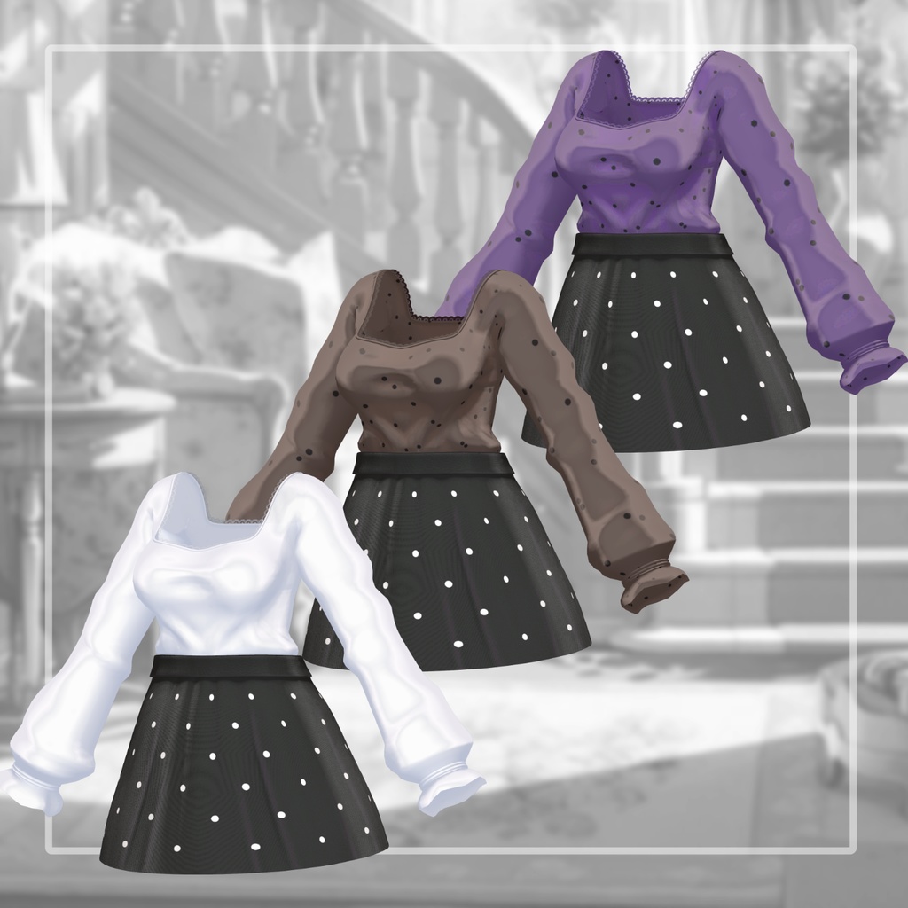 【8アバター対応】 Dot Candy 【VRChat想定】