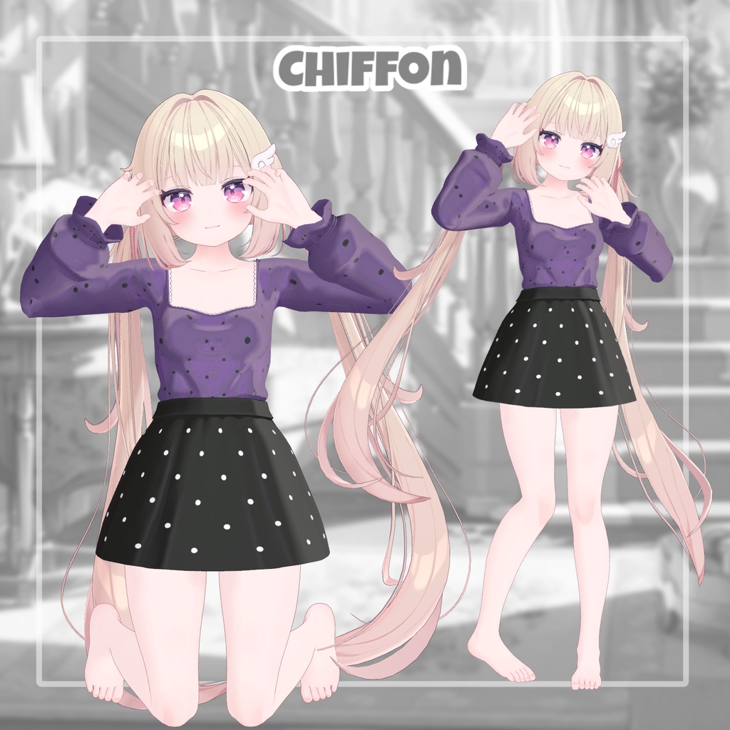 【8アバター対応】 Dot Candy 【VRChat想定】