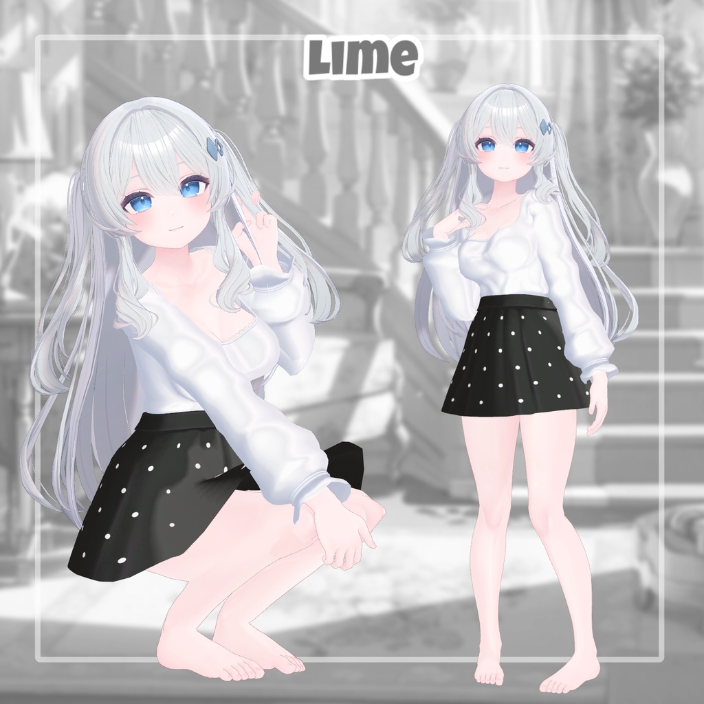 【8アバター対応】 Dot Candy 【VRChat想定】