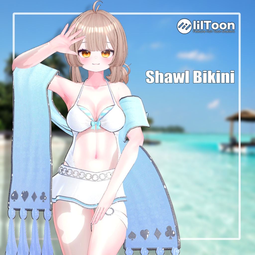 【PB】 Shawl Bikini 【8アバター対応】