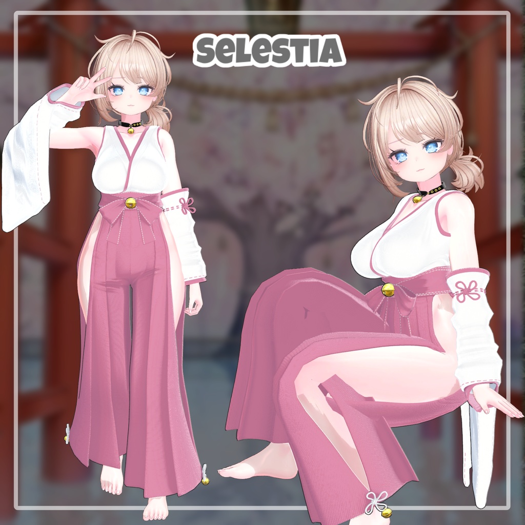 【PB】 巫女のココロ - 静かなる祈りの装い 【12アバター対応】