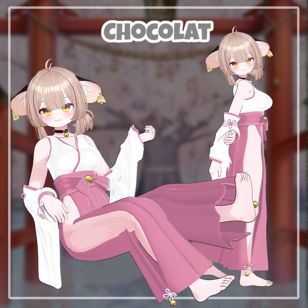 【PB】 巫女のココロ - 静かなる祈りの装い 【12アバター対応】