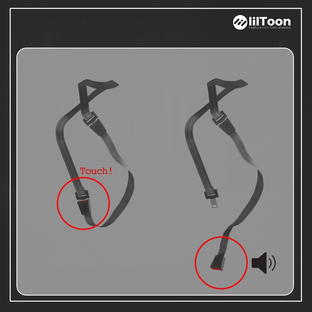 【30% Sale】【Animation & Sound】Seat Belt 【14アバター対応】