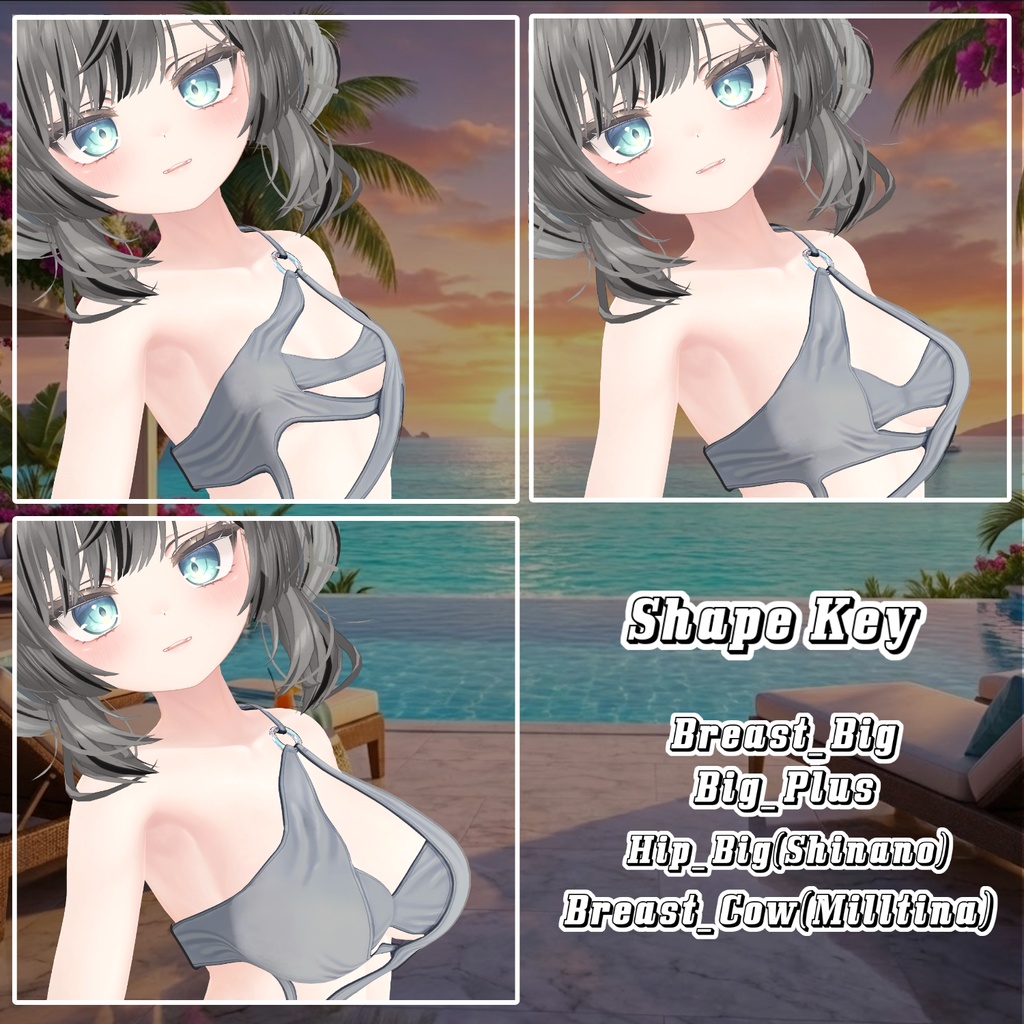 【75%OFF|期間限定】20,000フォロワー記念セール Overay Bikini 5 【17アバター対応】