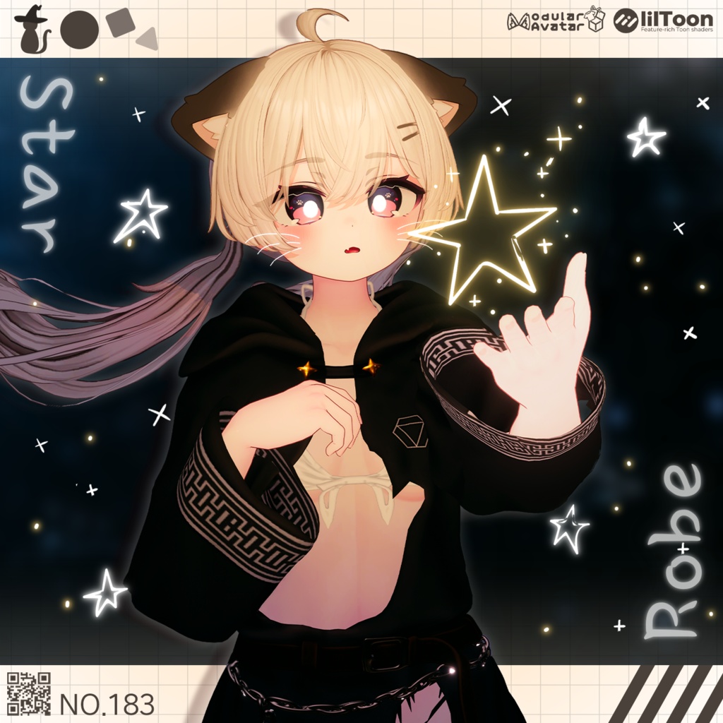 【17アバター対応】 Star Robe